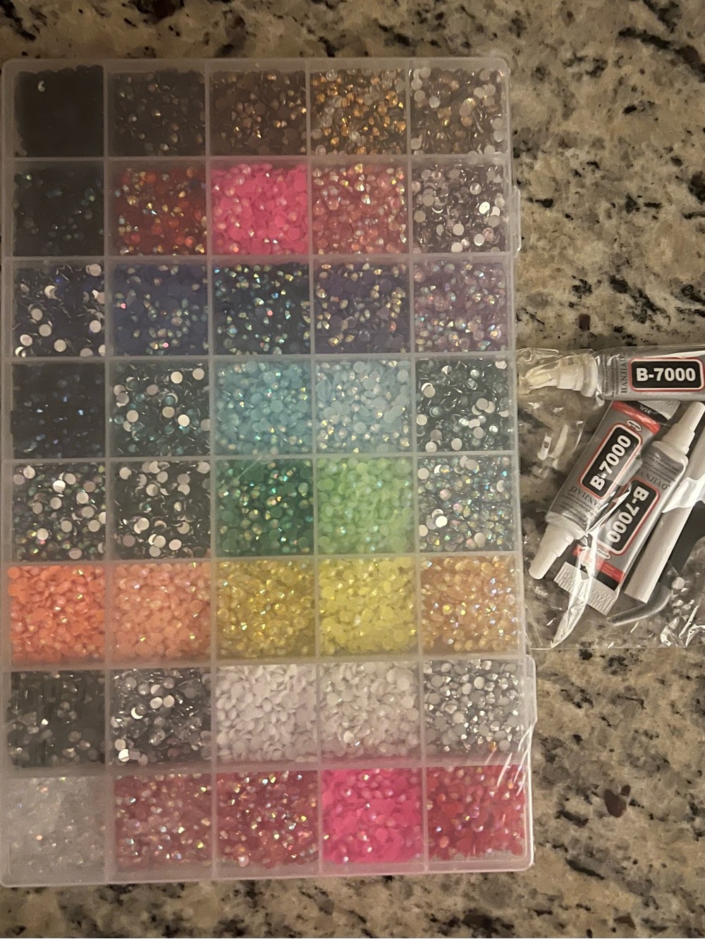 Adhesive with Assorted Rhinestone Craft Kit - Multicolor